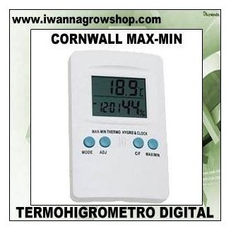 TERMOHIGROMETRO DIGITAL CORNWALL (MAX-MIN)
