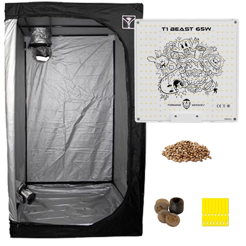 Kit de Cultivo LED 60x60 Básico Bajo Consumo Eco 55w