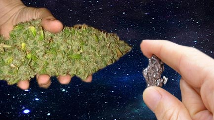Marihuana Extraterrestre. La Nasa descubre THC en un trozo de meteorito