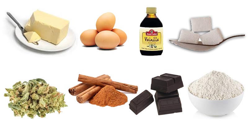 ingredientes brownie de marihuana