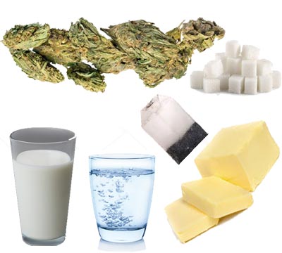 ingfedientes para el te de marihuana
