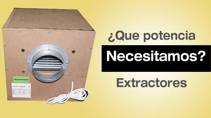como calcular la potencia de los extractores para un cultivo de interior de marihuana