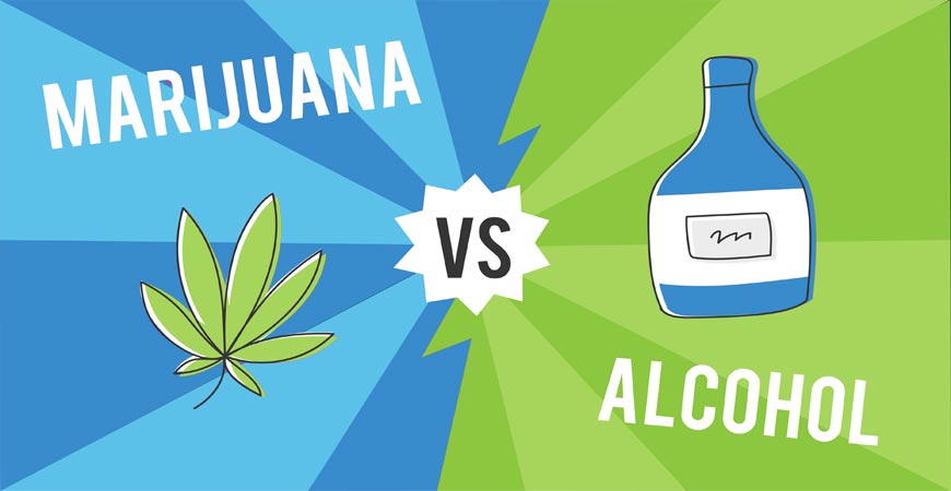 alcohol vs cannabis